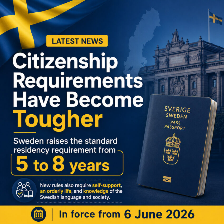Sweden Citizenship Requirements